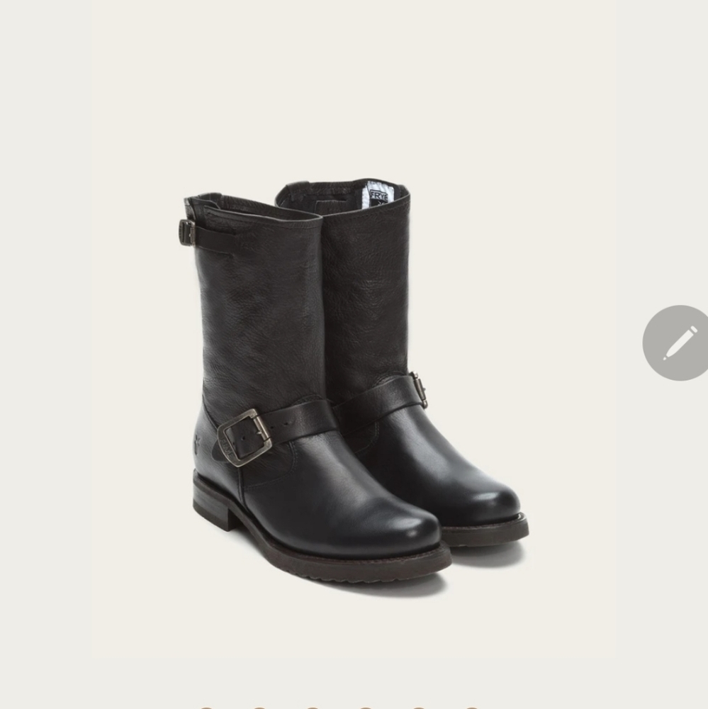 Frye black leather bootie